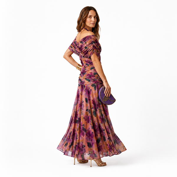 Naia · Vestido largo floral
