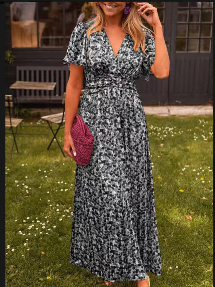 Edurne — Vestido largo y vaporoso con estampado floral