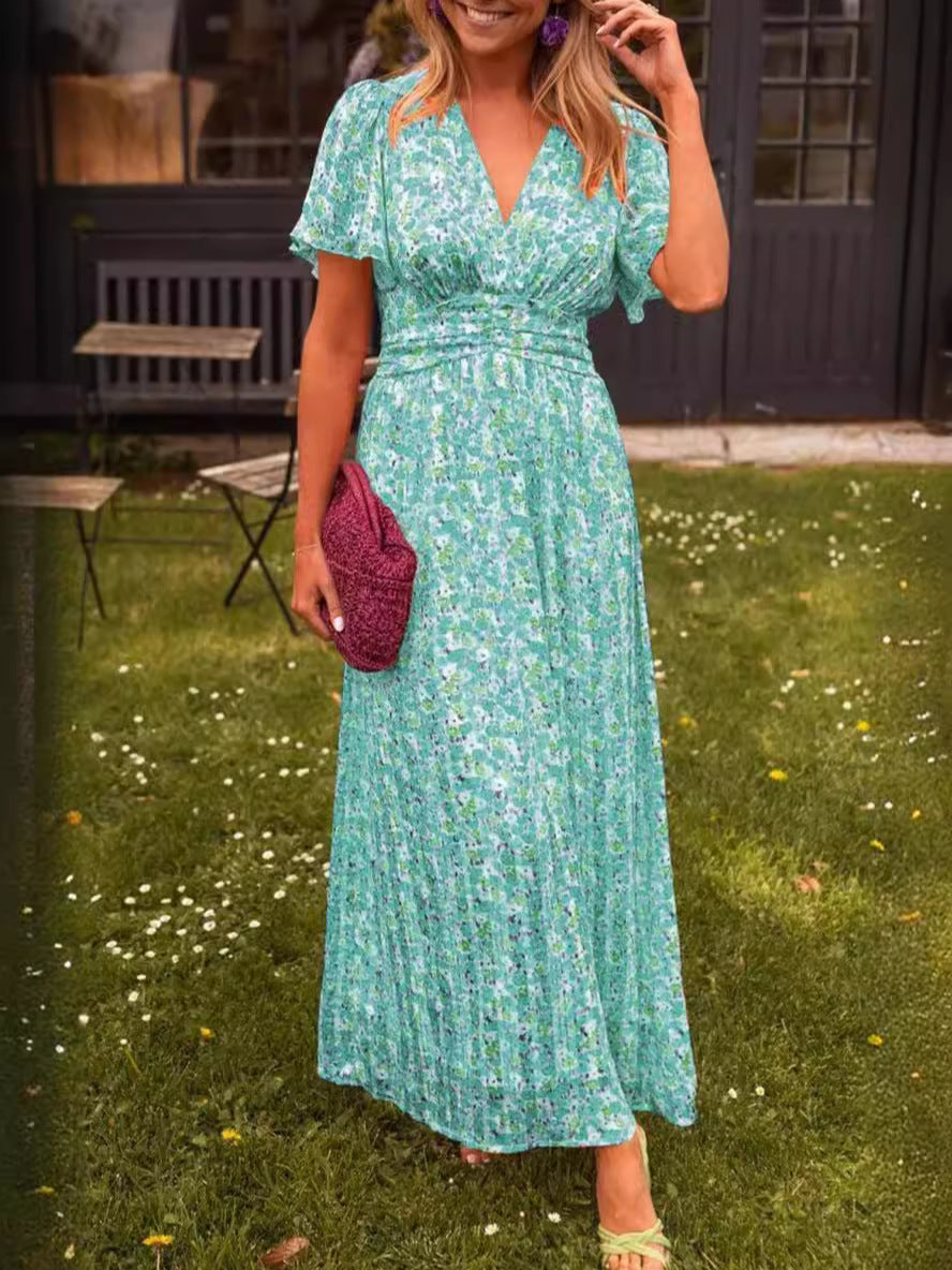 Edurne — Vestido largo y vaporoso con estampado floral