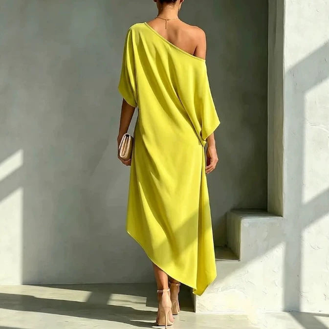 Calista — Vestido asimétrico elegante