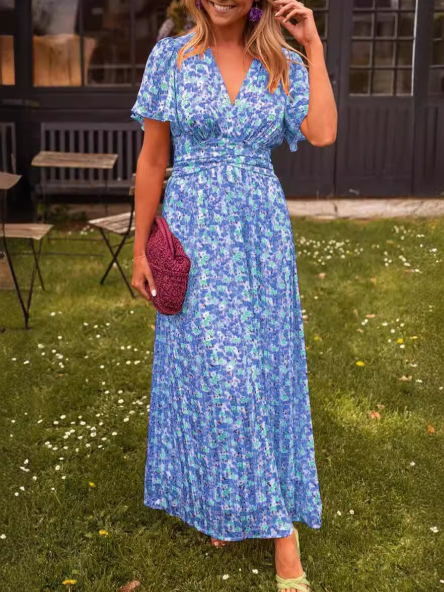Edurne — Vestido largo y vaporoso con estampado floral
