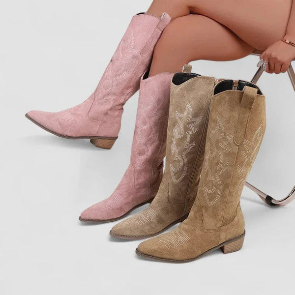 Botas western ortopédicas grabadas