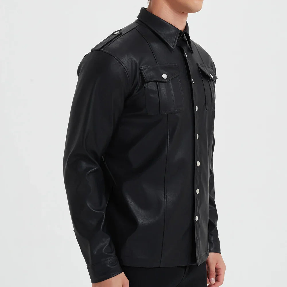 Iker · Chaqueta de piel de manga larga