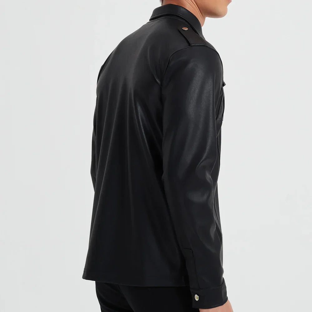 Iker · Chaqueta de piel de manga larga