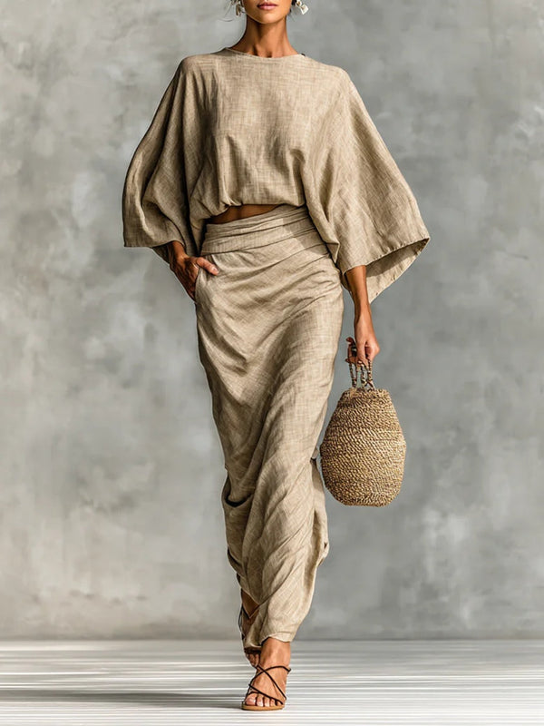 Conjunto de dos piezas kaki