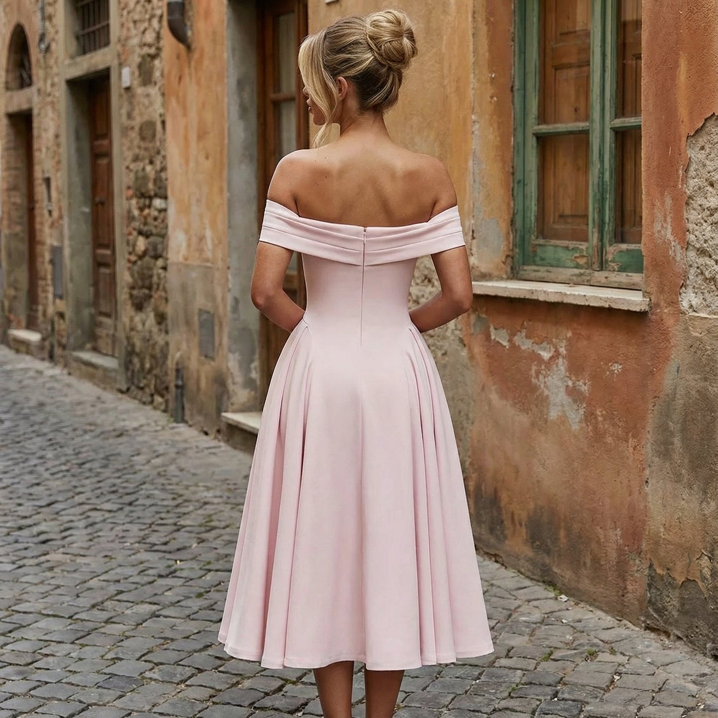 Minerva — Vestido midi elegante y fácil de llevar