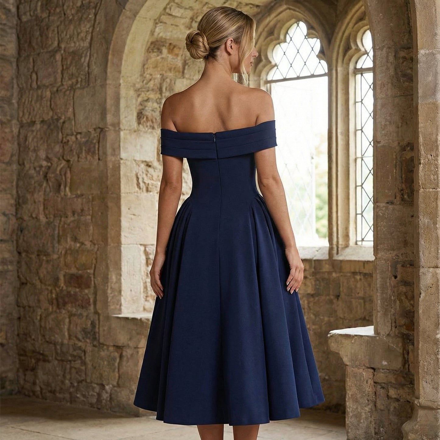 Minerva — Vestido midi elegante y fácil de llevar