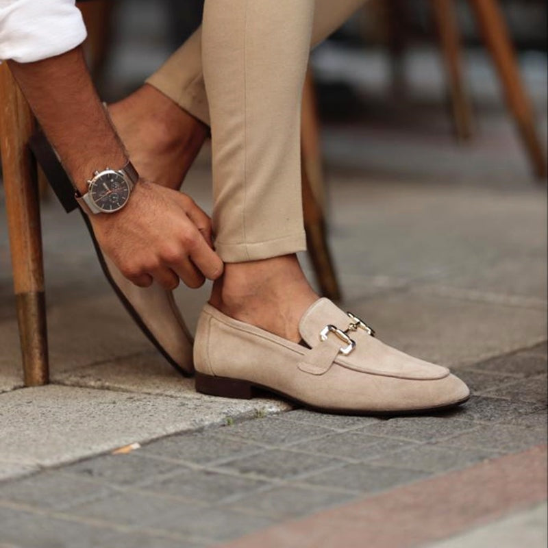 Álvaro · Mocasines de ante con hebilla