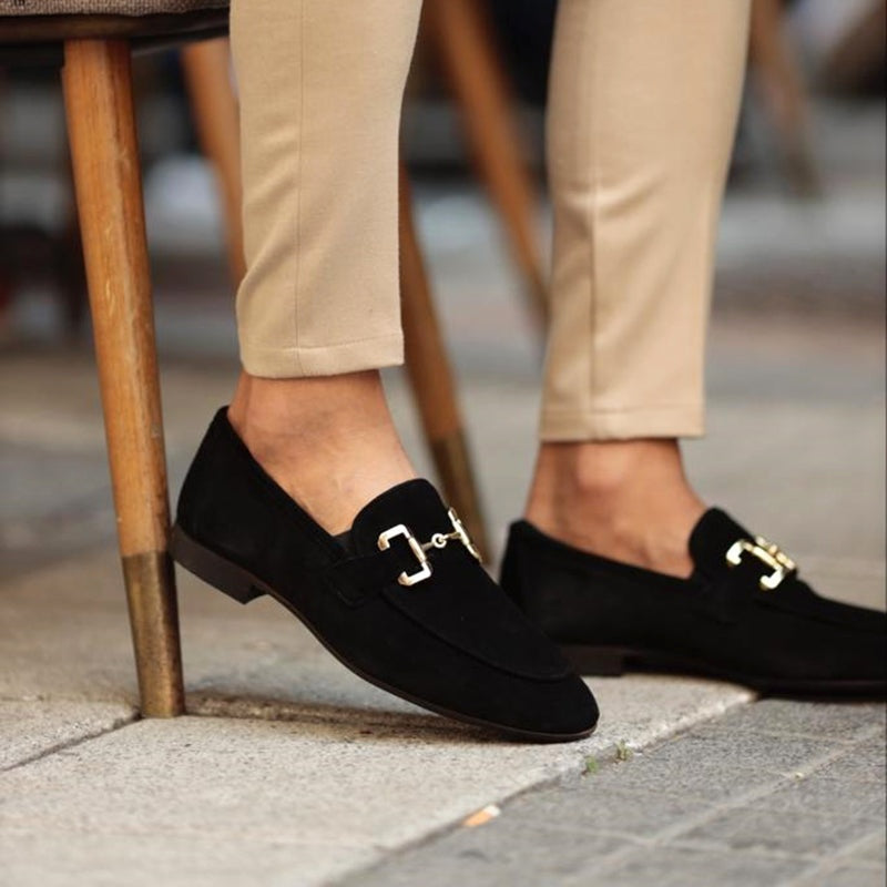 Álvaro · Mocasines de ante con hebilla