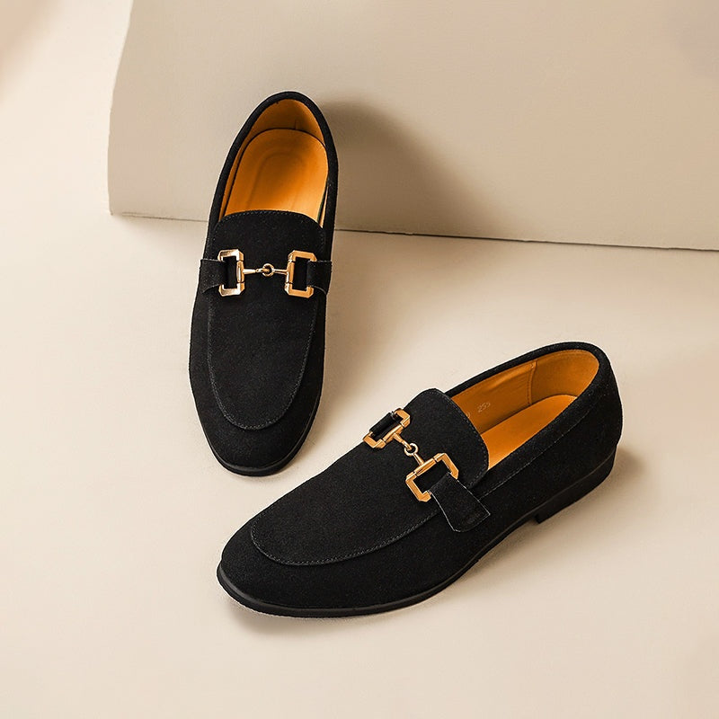 Álvaro · Mocasines de ante con hebilla