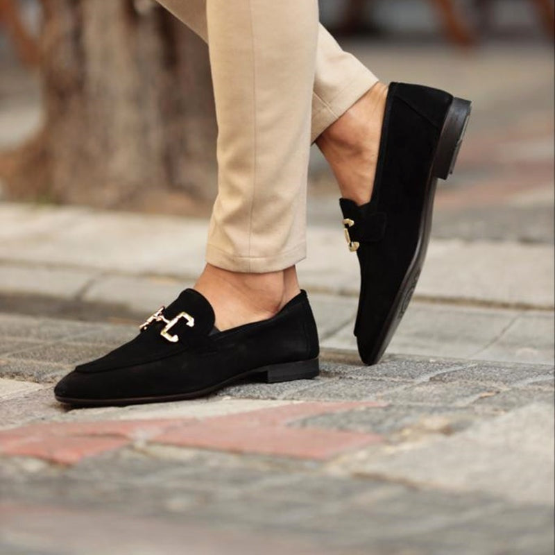 Álvaro · Mocasines de ante con hebilla