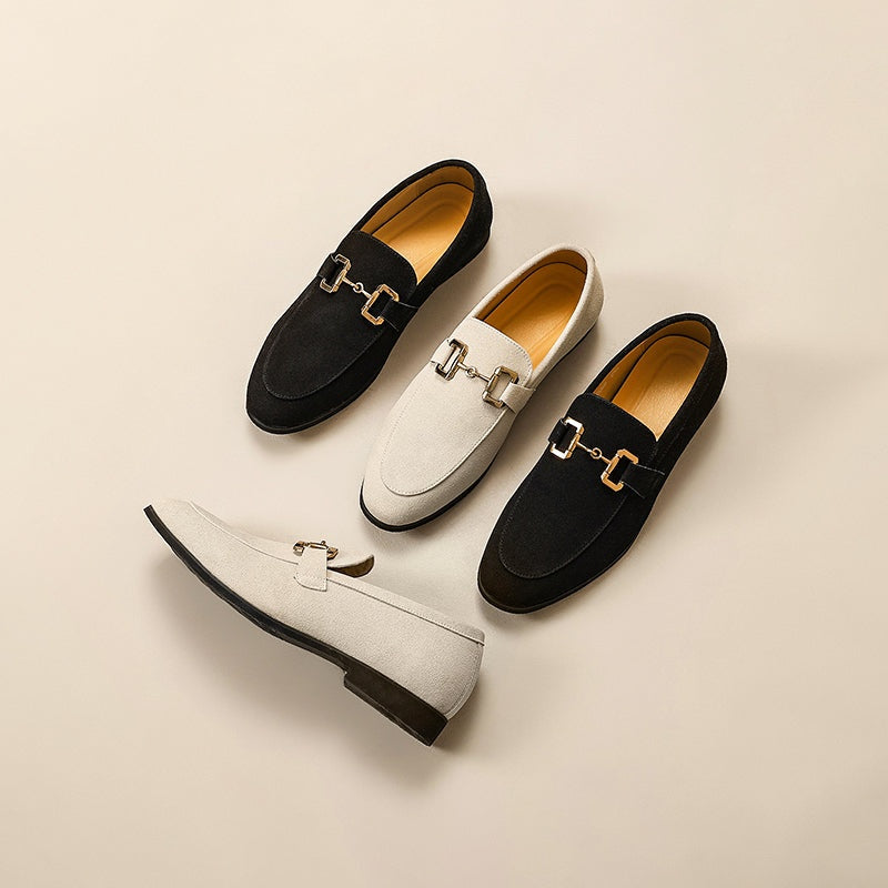 Álvaro · Mocasines de ante con hebilla