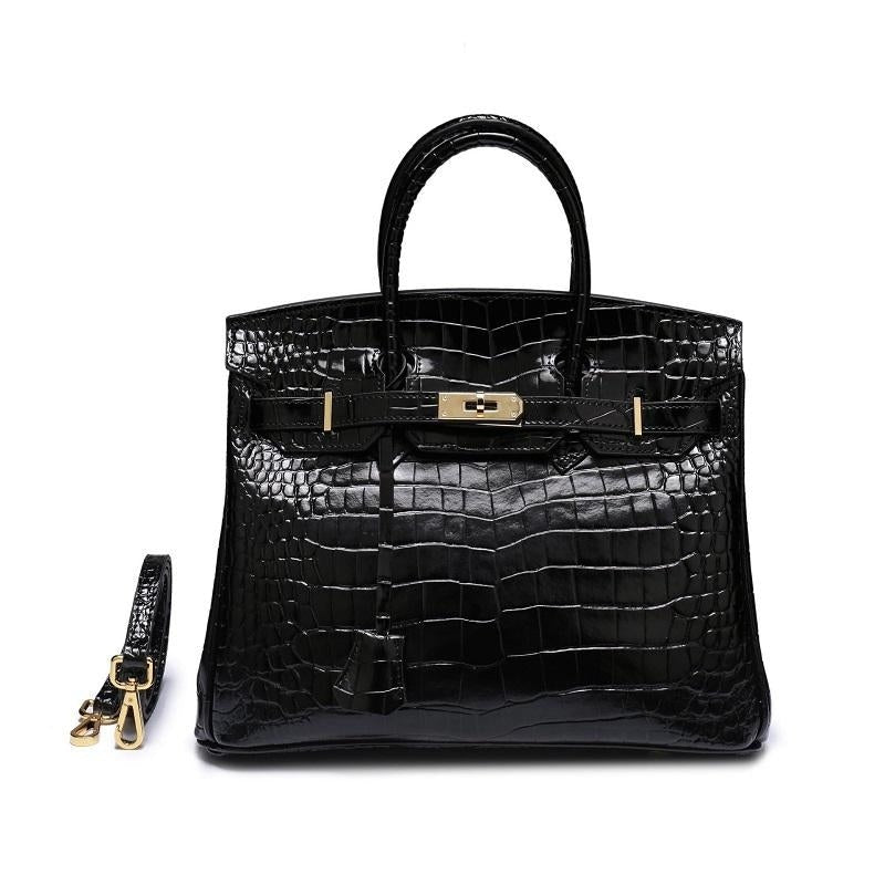 Cayetana · Bolso de mano de piel con asas dobles