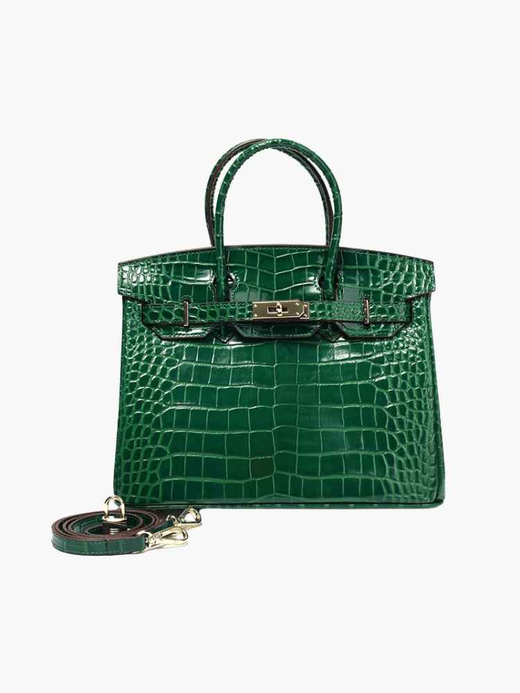 Cayetana · Bolso de mano de piel con asas dobles