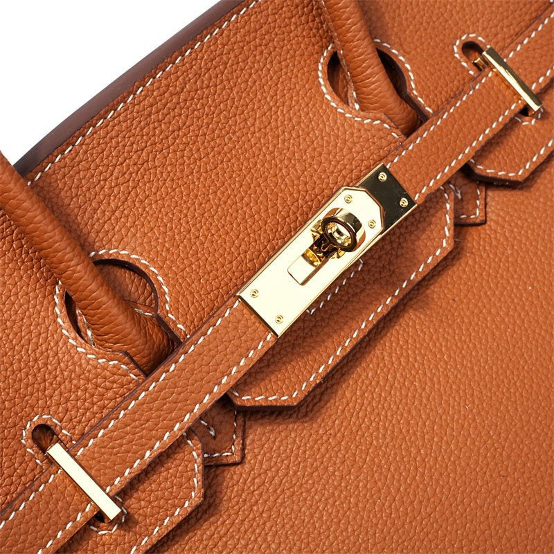 Cayetana · Bolso de mano de piel con asas dobles