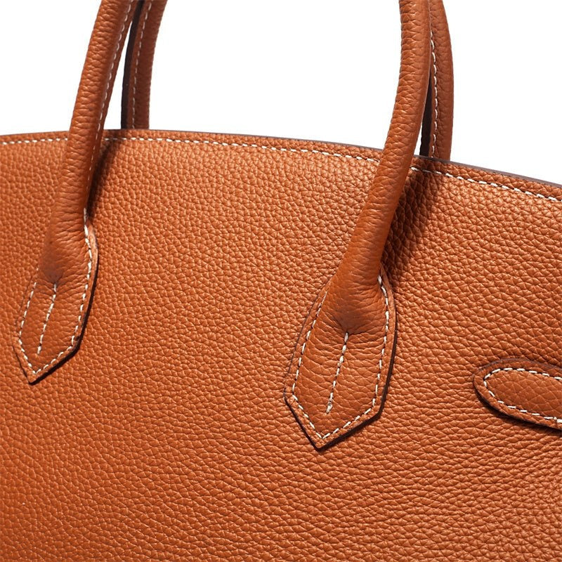 Cayetana · Bolso de mano de piel con asas dobles