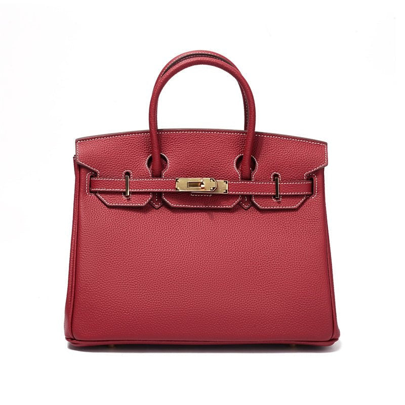 Cayetana · Bolso de mano de piel con asas dobles