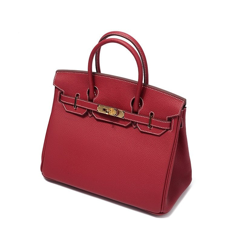 Cayetana · Bolso de mano de piel con asas dobles