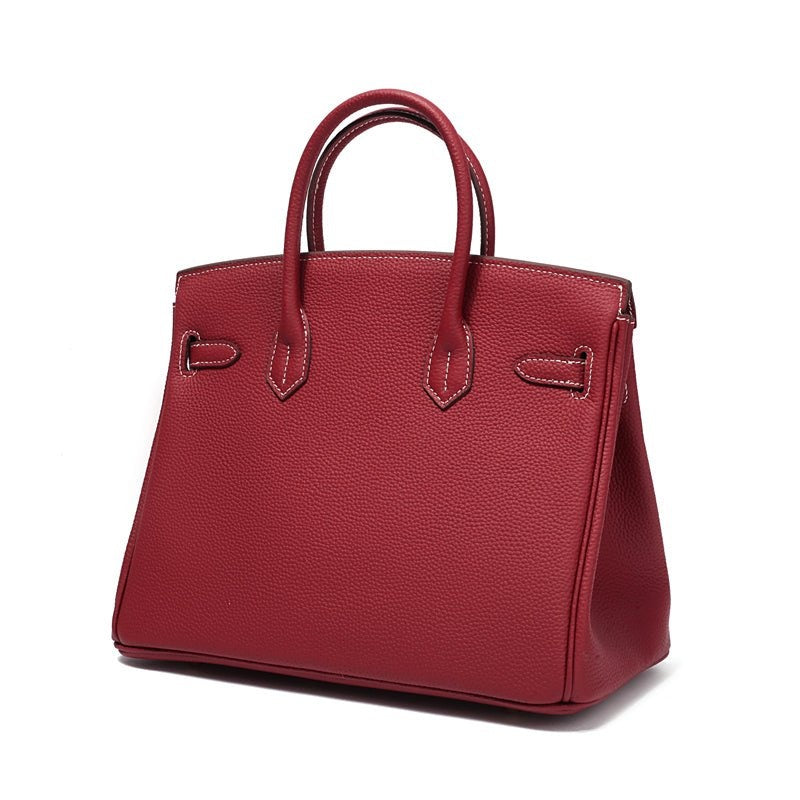 Cayetana · Bolso de mano de piel con asas dobles