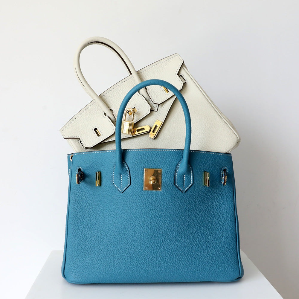 Cayetana · Bolso de mano de piel con asas dobles