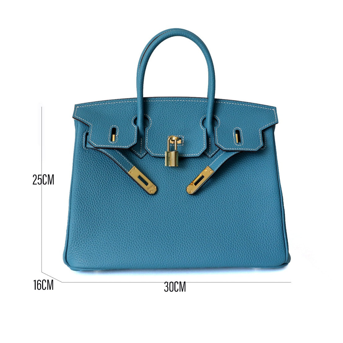 Cayetana · Bolso de mano de piel con asas dobles