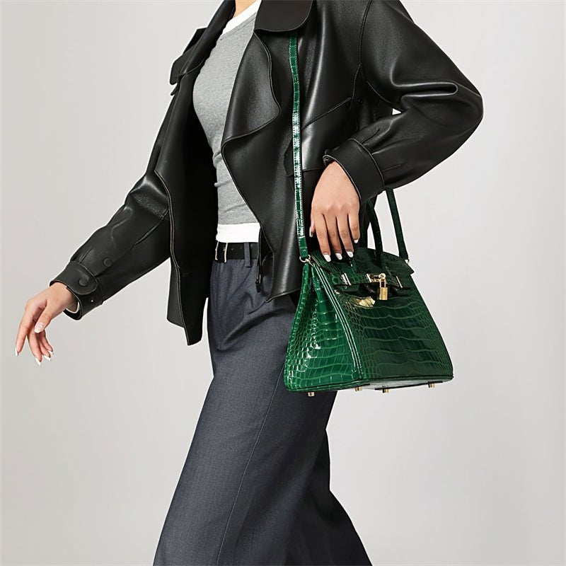 Cayetana · Bolso de mano de piel con asas dobles