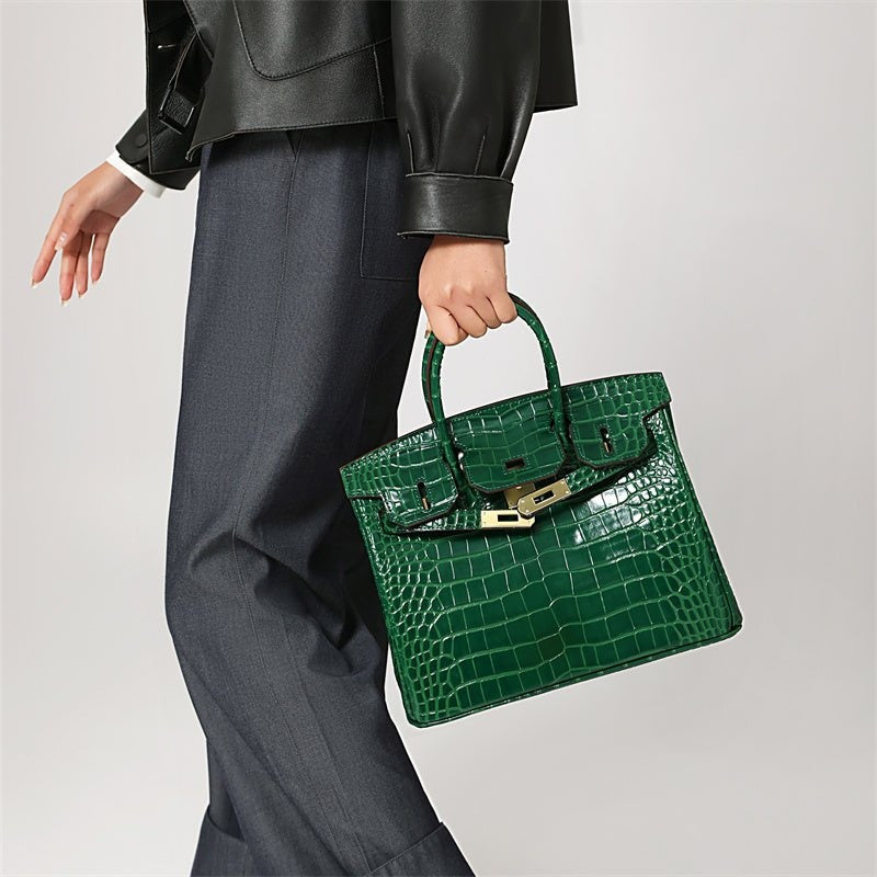 Cayetana · Bolso de mano de piel con asas dobles