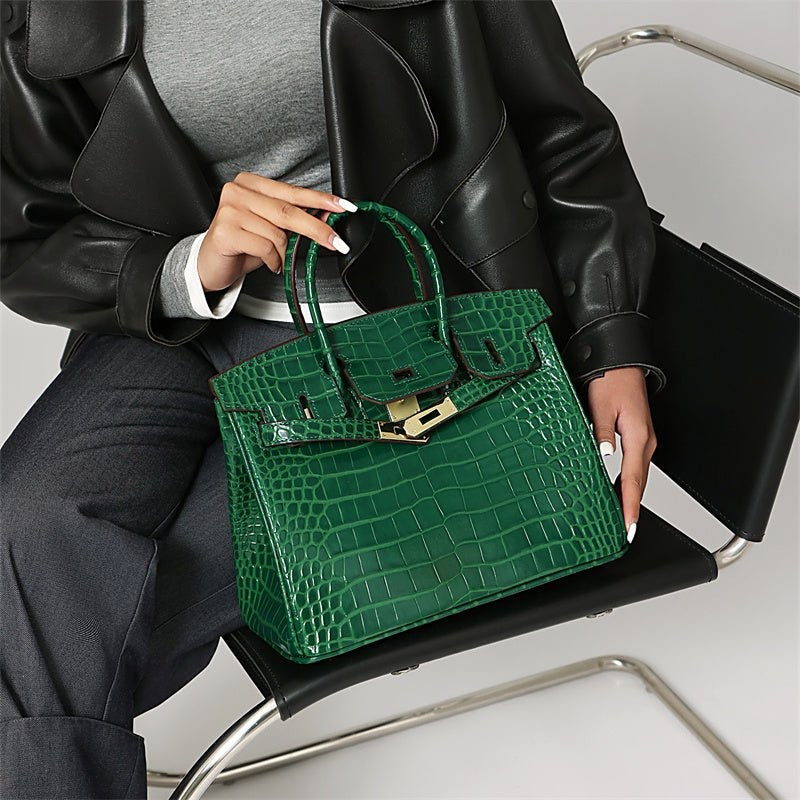 Cayetana · Bolso de mano de piel con asas dobles