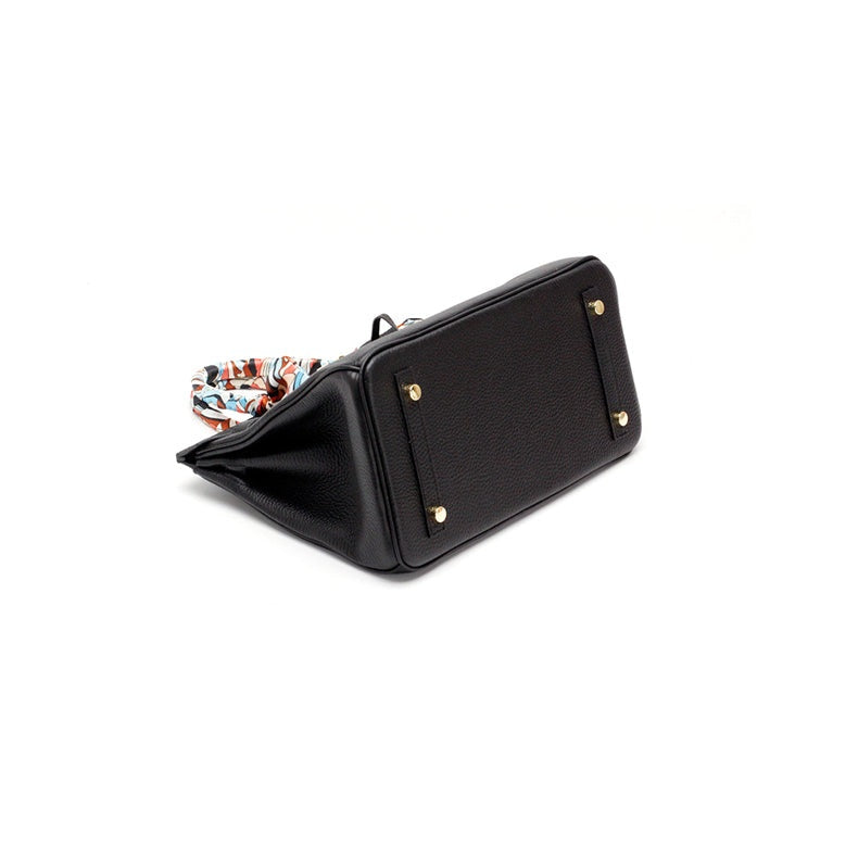 Cayetana · Bolso de mano de piel con asas dobles