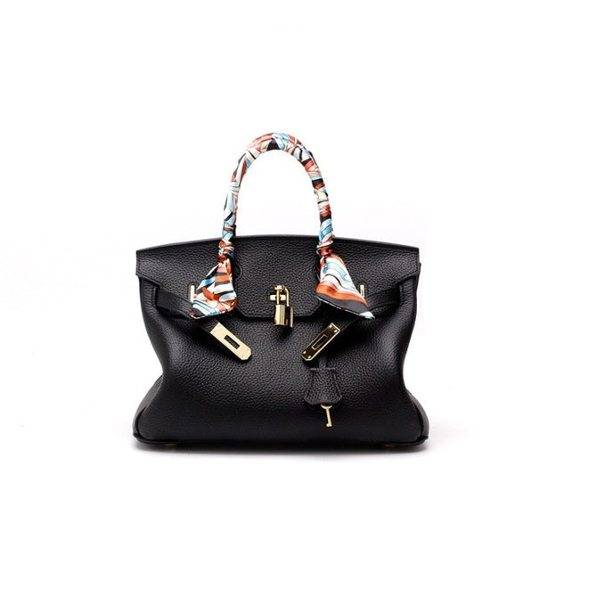 Cayetana · Bolso de mano de piel con asas dobles