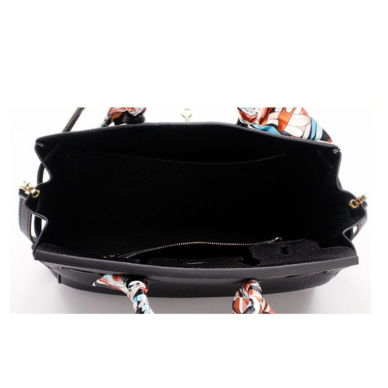 Cayetana · Bolso de mano de piel con asas dobles