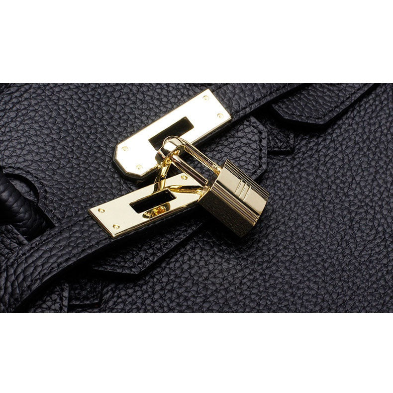 Cayetana · Bolso de mano de piel con asas dobles