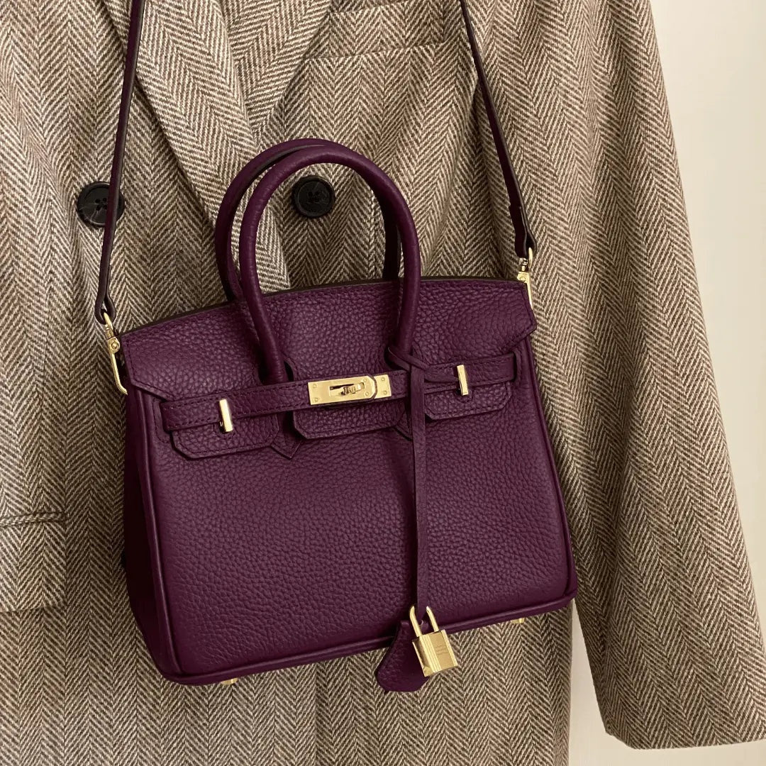 Cayetana · Bolso de mano de piel con asas dobles