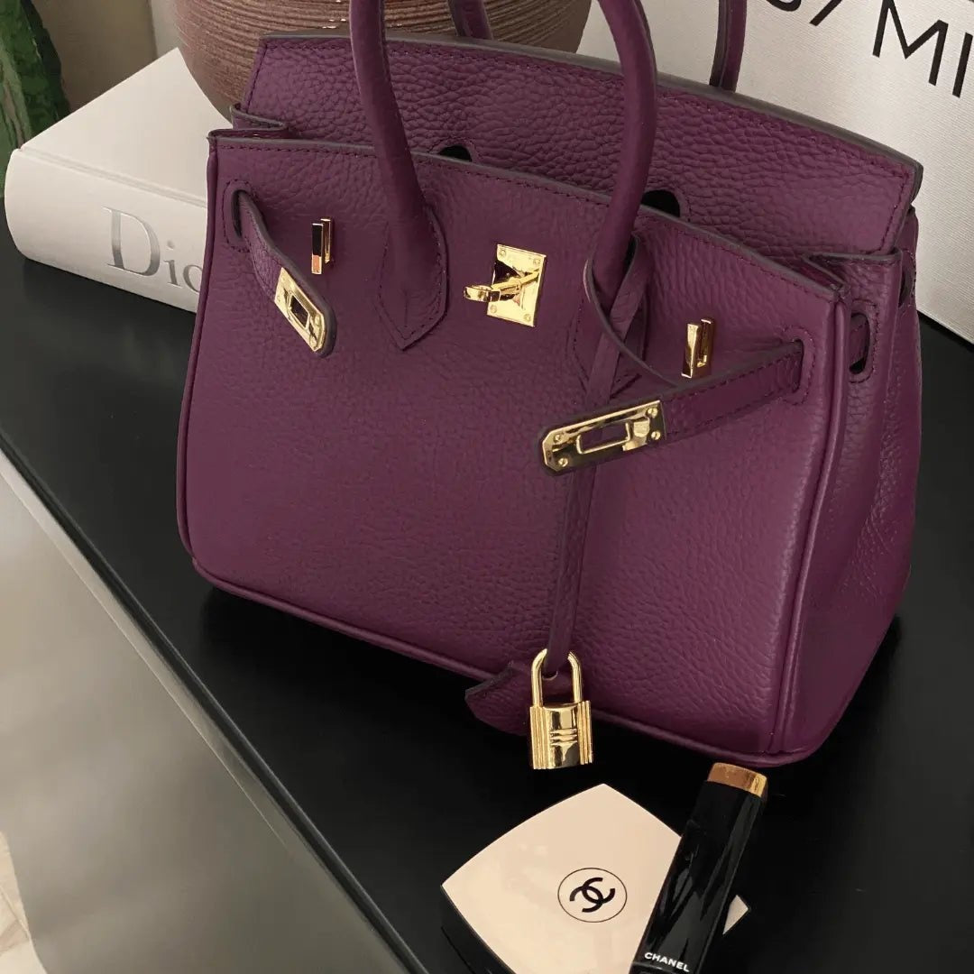 Cayetana · Bolso de mano de piel con asas dobles