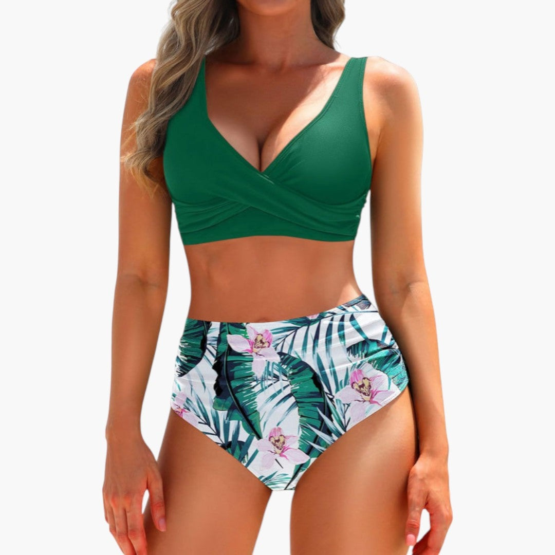 Claudia · Bikini de cintura alta cruzado
