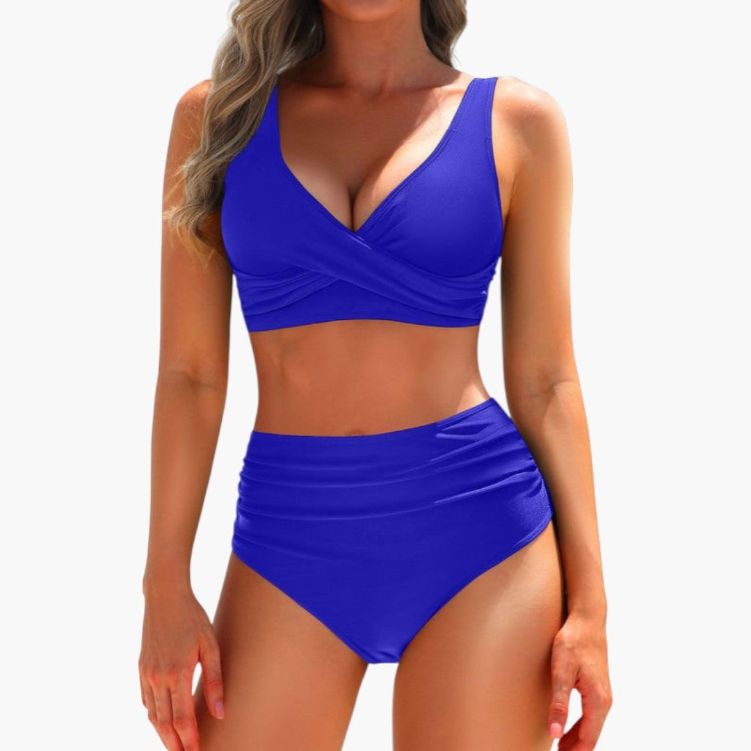 Claudia · Bikini de cintura alta cruzado