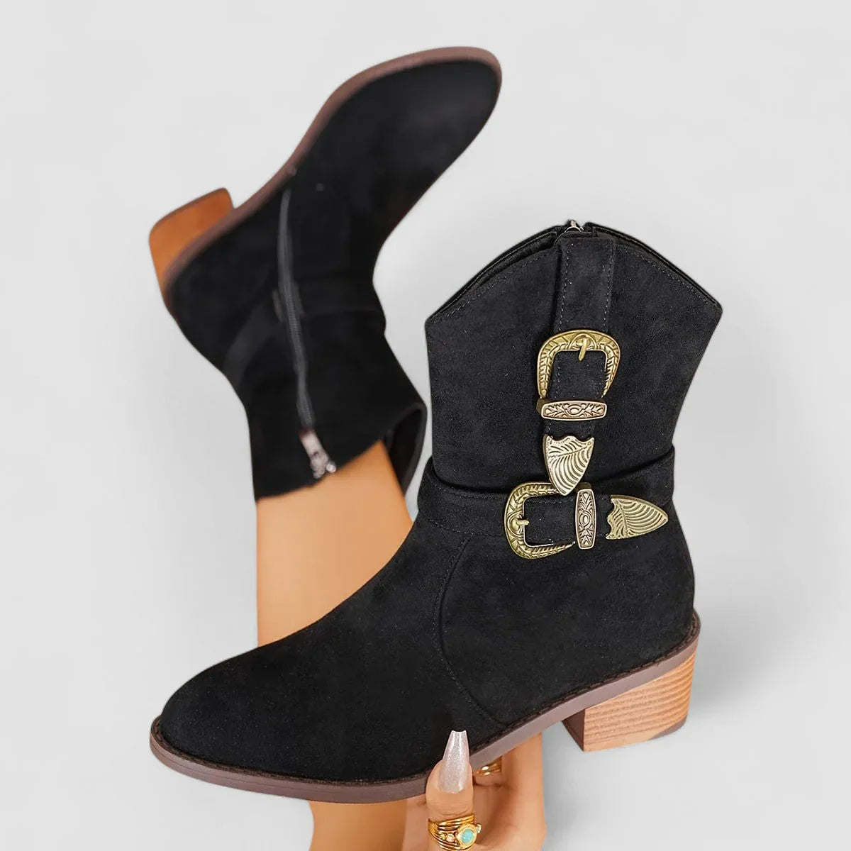 Rosa — Botas western ortopédicas