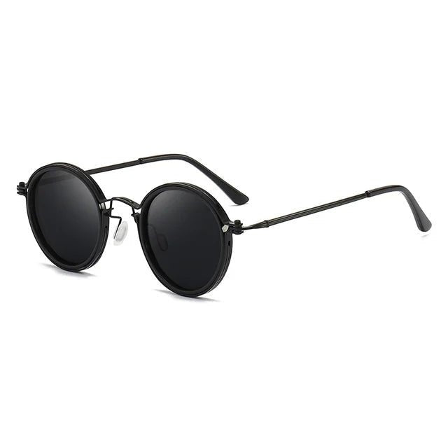 Leticia · Gafas de sol redondas con patillas doradas
