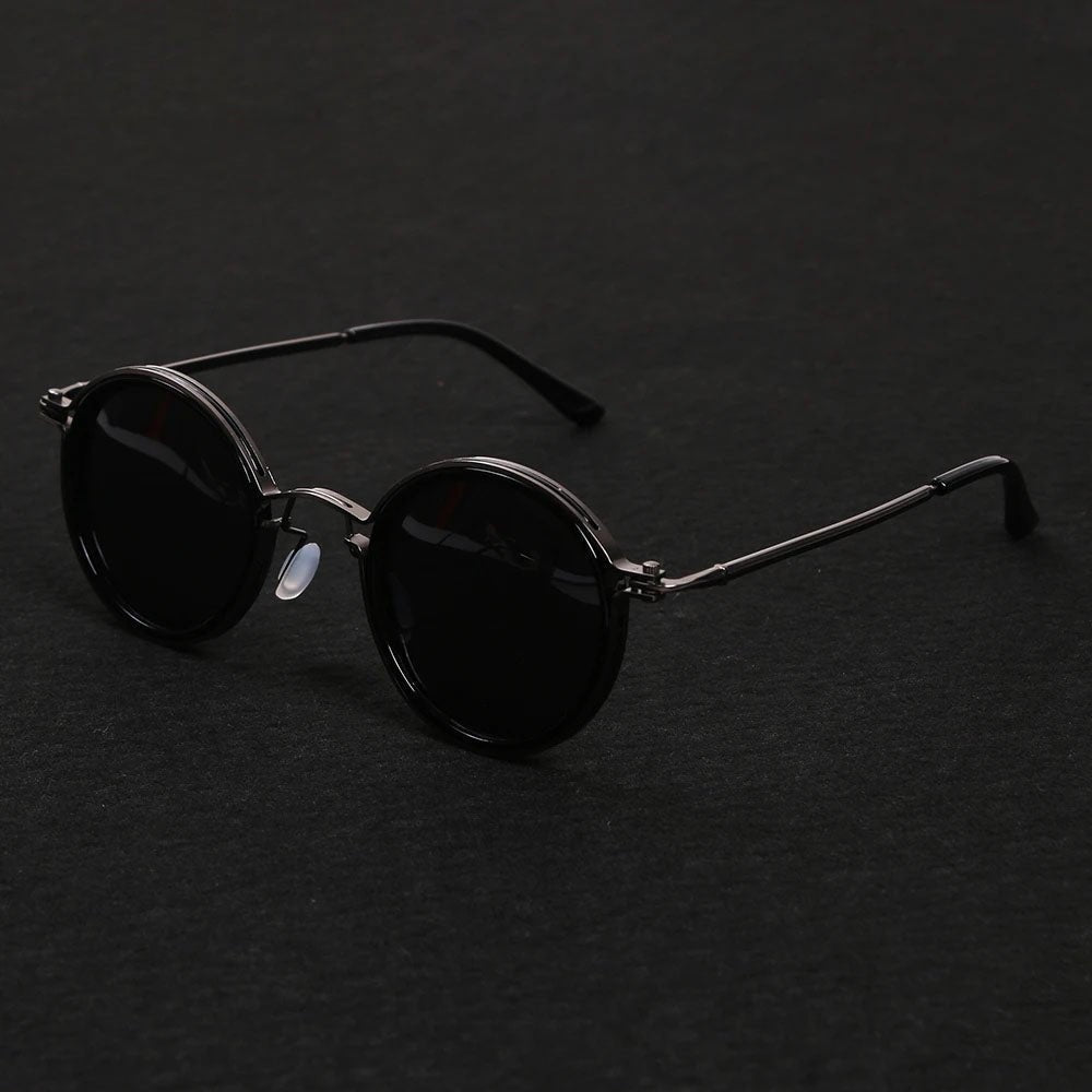 Leticia · Gafas de sol redondas con patillas doradas