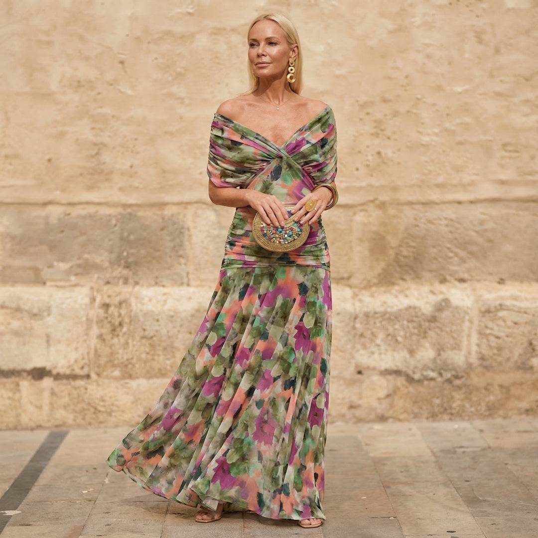 Marina — Vestido elegante colorido