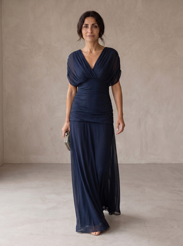 Avery | Vestido azul elegante
