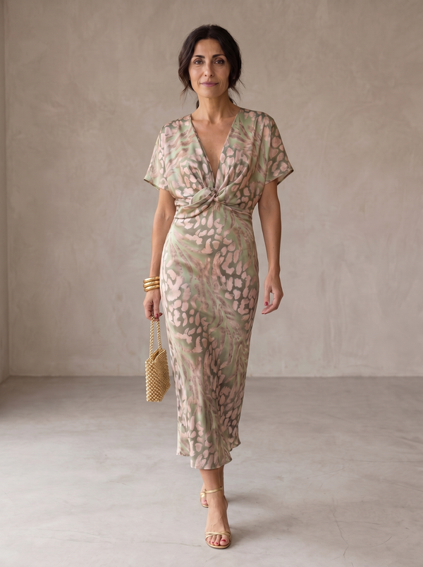 Antonella | Vestido elegante de tejido ligero y fluido