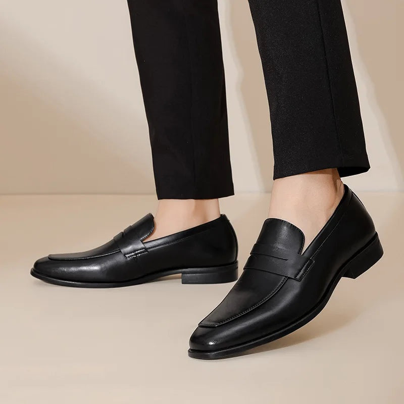 Manuel · Mocasines de cuero con correa penny