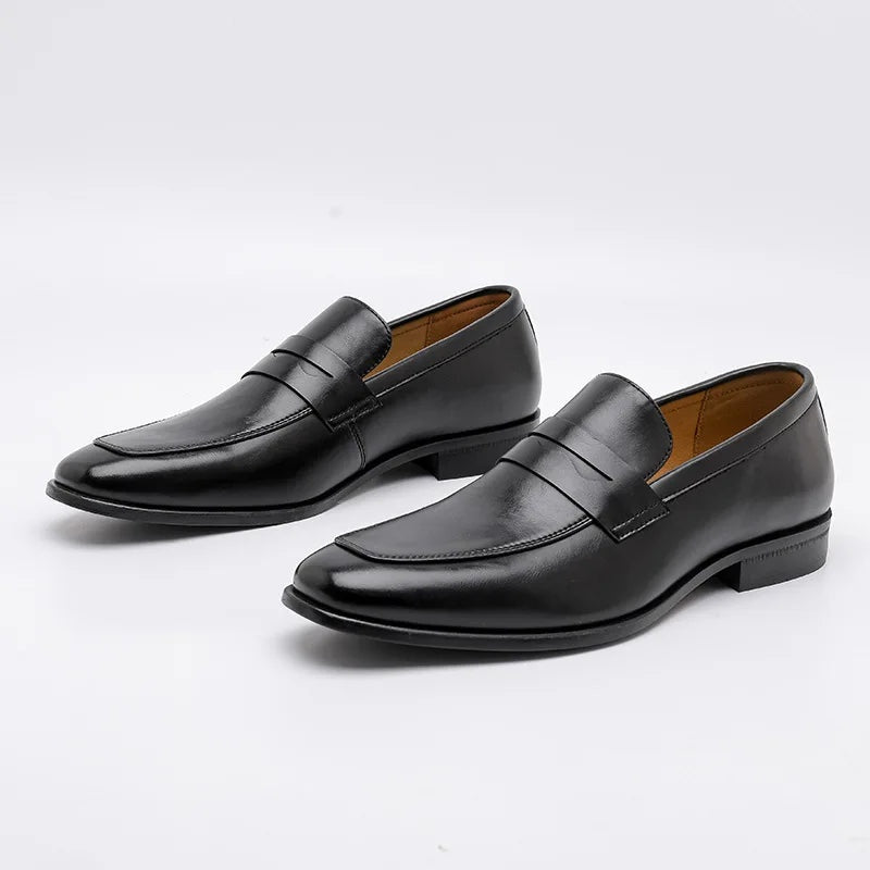 Manuel · Mocasines de cuero con correa penny