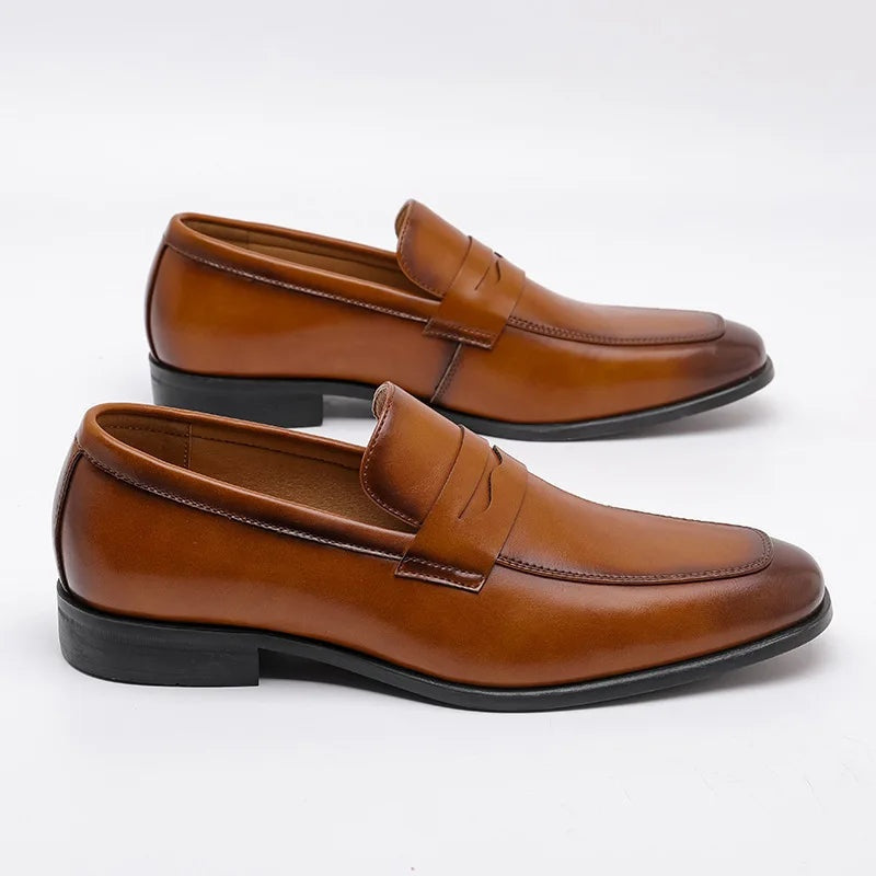 Manuel · Mocasines de cuero con correa penny