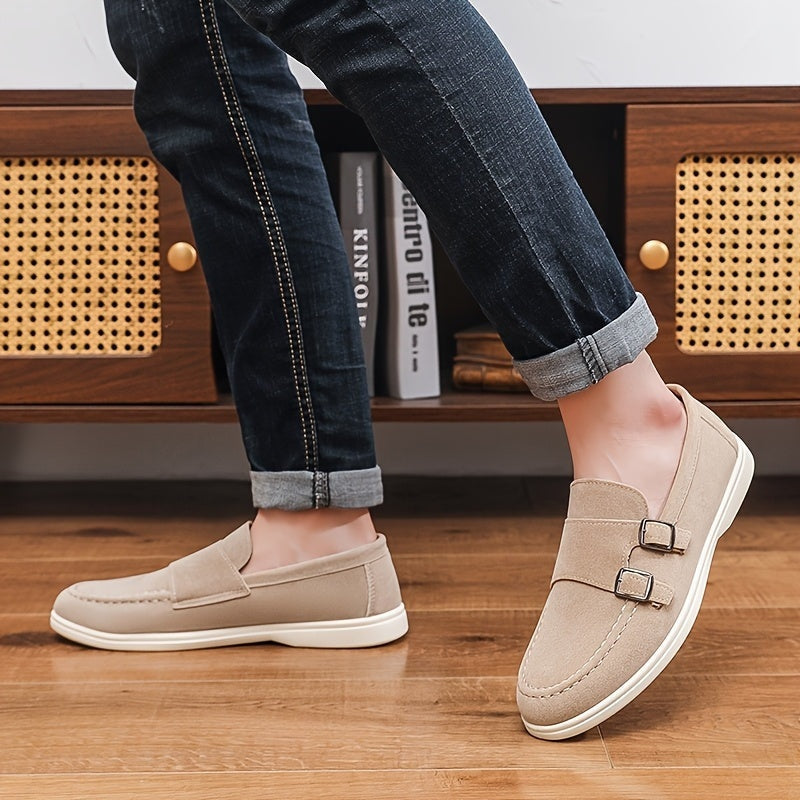 Esteban · Mocasines sin cordones con hebilla doble