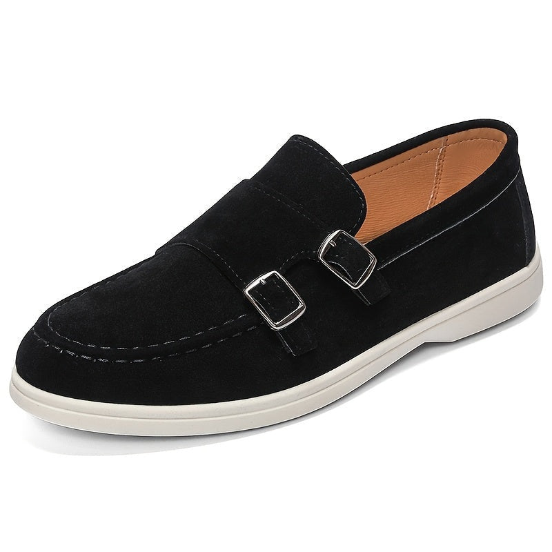 Esteban · Mocasines sin cordones con hebilla doble