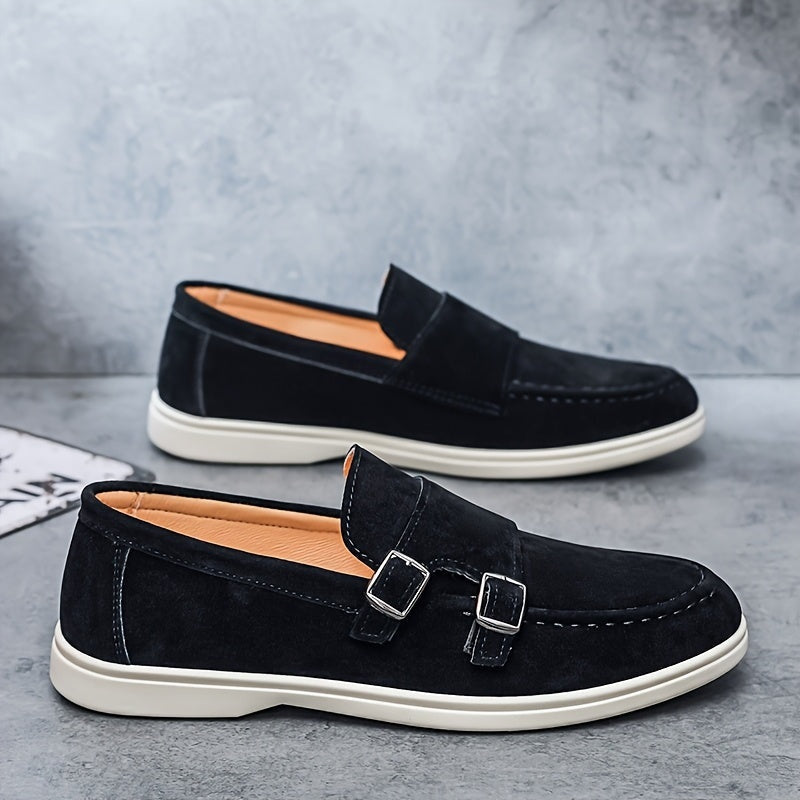 Esteban · Mocasines sin cordones con hebilla doble