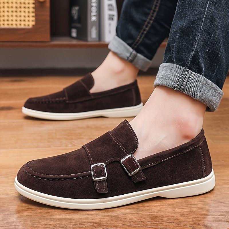 Esteban · Mocasines sin cordones con hebilla doble