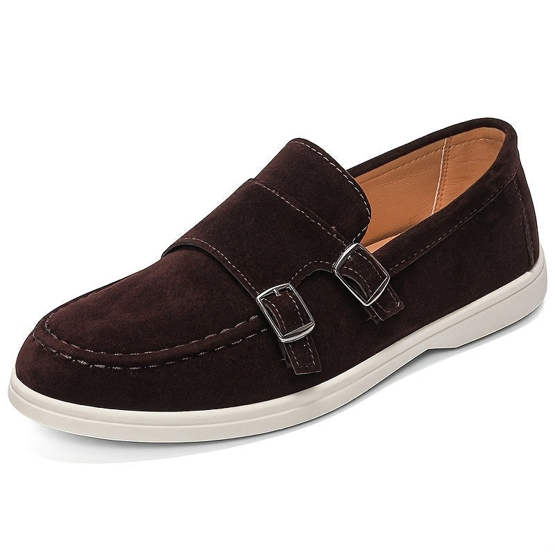 Esteban · Mocasines sin cordones con hebilla doble